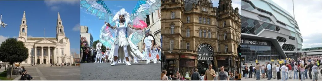 collection of images of Leeds landmarks