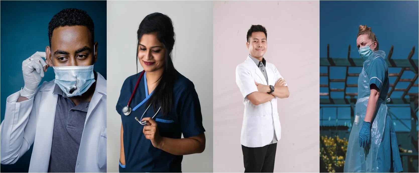 several medical professionals in medical clothing